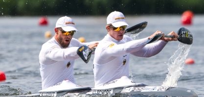 Max Lemke Jacob Schopf Germany men K2 Poznan Canoe Sprint World Cup 2024